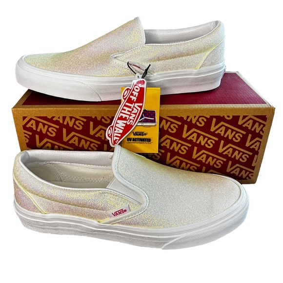 Vans Shoes - Vans Classic Slip-On UV Glitter Color Changing Sneakers W9 M7.5 NIB